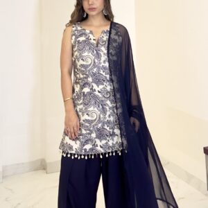 Printed farsi salwar suit set